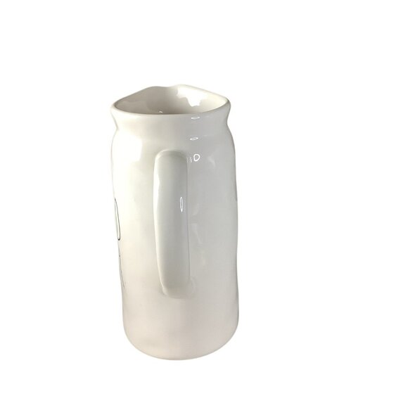 Rae Dunn Artisan Collection Large White Ceramic Pitcher Iced Tea Print Kitchen D - Picture 2 of 8